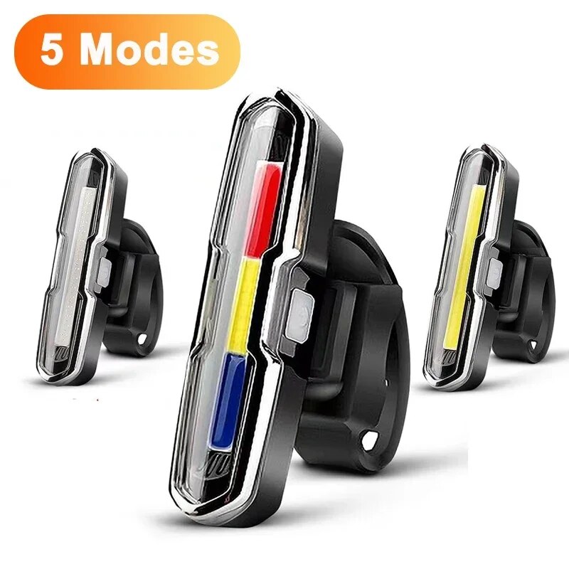 Mountain Biking Blue Mountains - 自転車リアライト防水 LED USB 充電式テールライトサイクリングフラッシュランプ安全マウンテンバイクテールライト赤青白