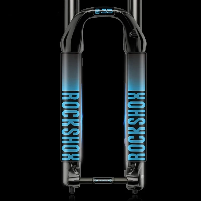 Mountain Biking Quotes - Rockshox XC35 マウンテンバイクフォークステッカー - 自転車用フロントサスペンションデカール、耐久性のあるサイクリングアクセサリー、カスタマイズパーツ