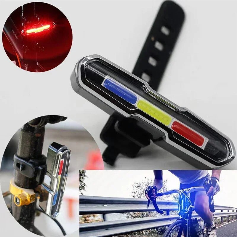 自転車リアライト防水 LED USB 充電式テールライトサイ - Mountain Biking Blue Mountains のレビューと価格