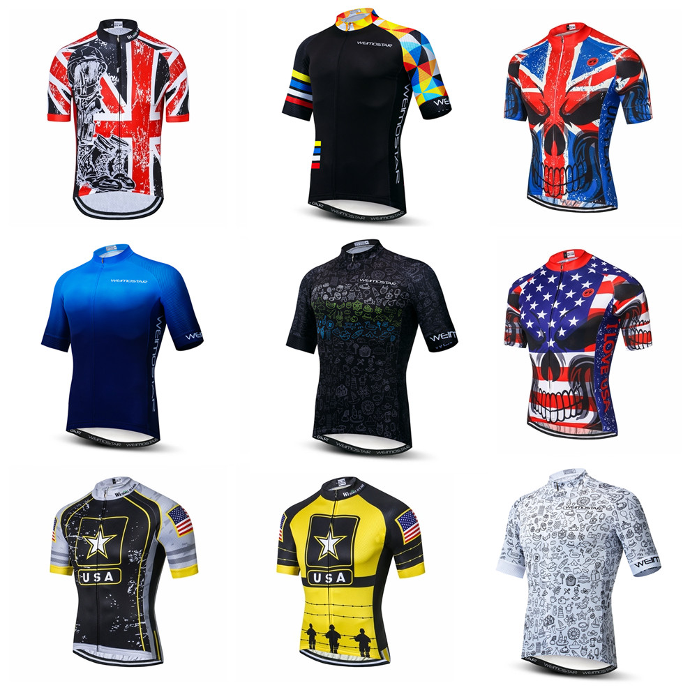 サイクリングジャージ男性の自転車ジャージ半袖プロチーム道路マ - Mountain Biking Blue Mountains のレビューと価格