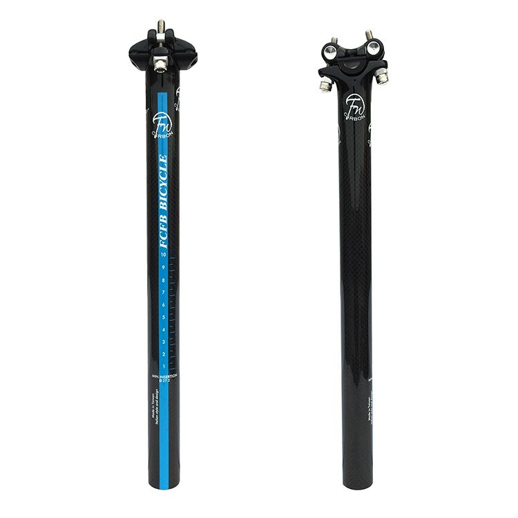 カーボンハンドルバーサイクリングブルーハンドルセットmtb自 - Mountain Biking Blue Mountains のレビューと価格