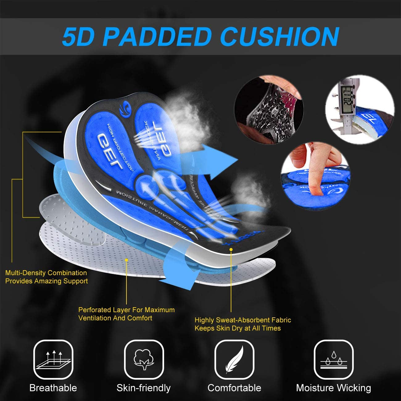 X-Tiger サイクリング下着プロ 5D ゲルパッド耐衝撃 - Mountain Biking Underwear のレビューと価格