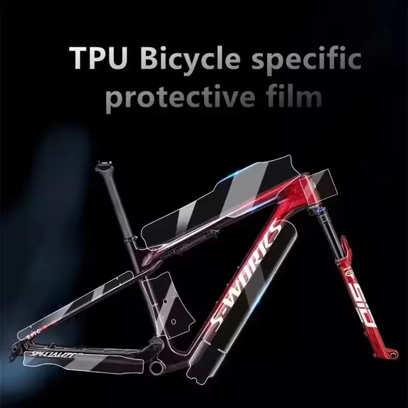 ロードバイクフレーム用デカール 透明な傷防止プロテクター 自 - Mountain Biking Quotes のレビューと価格