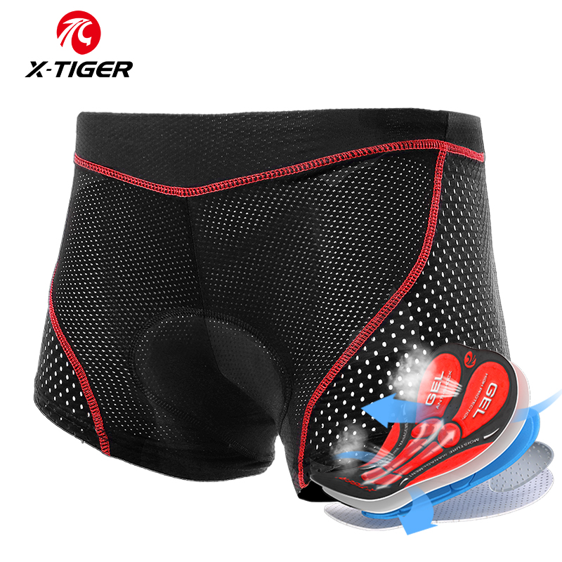 X-TIGER メンズサイクリング下着ショーツ 5D クッシ - Mountain Biking Underwear のレビューと価格